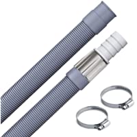 Los mejores  - Manguera de desagüe con abrazadera para lavadora y lavavajillas de 1 m de longitud- 19 mm de diámetro- extensión para…